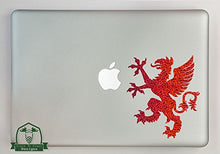 Load image into Gallery viewer, Griffin Specialty Vinyl Decal Sized to Fit A 11&quot; Laptop - Red Metal Flake
