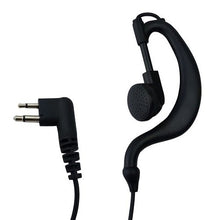 Load image into Gallery viewer, Ear-Hook Earpiece Headphone w Mic Clip for Motorola Walkie Talkie Radio 2 Pin M1
