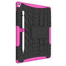 Load image into Gallery viewer, for iPad Pro 9.7 Case, Model: A1673 A1674 A1675 Protective Cover Double Layer Shockproof Armor Case Hybrid Duty Shell Anti-Slip with Kickstand for Apple iPad Pro 9.7 Inch 2016 Tablet Rose
