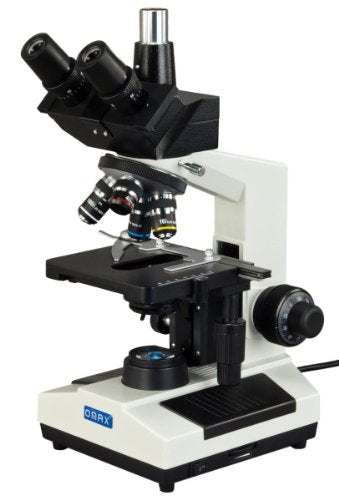 OMAX 40X-1000X Trinocular Biological Compound Microscope with Replaceable LED Light