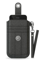 Load image into Gallery viewer, XtremeMac Thin Wristlet - Genuine Leather. Phone and Credit Card Wristlet case for iPhone 4 / 4S - Black IPP-WRP-13
