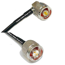 Load image into Gallery viewer, 6 feet RFC195 KSR195 Silver Plated N Male Angle to N Male RF Coaxial Cable
