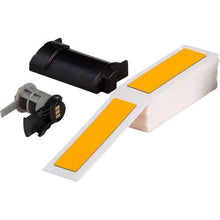 Load image into Gallery viewer, Brady PTLEP-174-593-YL, 110523 4&quot; x 1&quot; BMP61/BMP71/TLS 2200 Foam Backed Raised Panel Label, Yellow, Pack of 3 Boxes of 50 Labels
