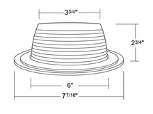 Load image into Gallery viewer, Nicor Lighting 6 Inch White Recessed Baffle Trim, Fits 6 Inch Housings (17511)
