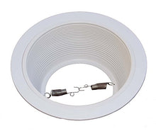 Load image into Gallery viewer, 6&quot; Inch White Baffle Recessed Can Light Trim Replaces HALO 310 W JUNO 24W-WH - 12 PACK
