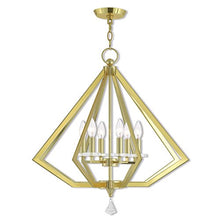 Load image into Gallery viewer, Livex Lighting 50666-02 Chandelier, Polished Brass
