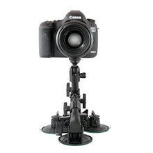 Load image into Gallery viewer, Delkin DDMNT-TRIPLE Fat Gecko Three-Arm Suction Mount (Black)
