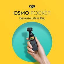 Load image into Gallery viewer, DJI Osmo Pocket - Handheld 3-Axis Gimbal Stabilizer with integrated Camera 12 MP 1/2.3 CMOS 4K60 Video, for YouTube, TikTok, Video Vlog, Streamlabs, Attachable to Smartphone, Android, iPhone, Black
