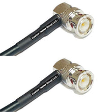 Load image into Gallery viewer, 6 feet RFC195 KSR195 Silver Plated BNC Male Angle to BNC Male Angle RF Coaxial Cable
