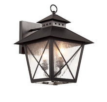 Load image into Gallery viewer, Trans Globe Imports 40172 BK Transitional Two Light Wall Lantern from Circa Collection in Black Finish,

