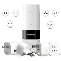 Universal Adapter,Wonplug International Travel Power Plug Adapter Converter Worldwide Adapters with USB Portable Cube Wall Charger for US UK Europe JP IT AU Switzerland (Type C A G I J L F),White