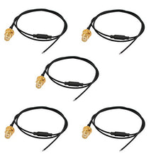 Load image into Gallery viewer, Aexit 5pcs IPEX Distribution electrical to SMA Female RF1.37 Soldering Wire WiFi Antenna Pigtail Cable 50cm
