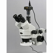 Load image into Gallery viewer, 3.5X-180X LED Boom Stand Stereo Zoom Microscope + 5MP Camera
