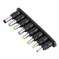 8 in 1 Set 8pcs Universal AC DC Power Adapter 2pin Plug Charger Tips for PC Notebook Tablet PC