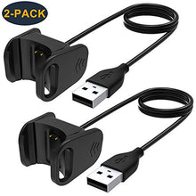 Load image into Gallery viewer, CAVN 2 Pack Charger Cable Compatible with Fitbit Charge 3, Replacement USB Charging Cable Cord Clip Dock Accessories Adapter for Charge 3 / Charge SE Smartwatch 2018
