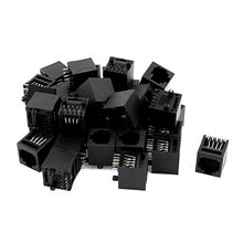 Load image into Gallery viewer, uxcell Straight Angle RJ45 8P8C PCB Mount Modular Network Jack Connector 39pcs
