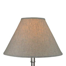 Load image into Gallery viewer, FenchelShades.com Lampshade 7&quot; Top Diameter x 18&quot; Bottom Diameter x 12&quot; Slant Height with Washer (Spider) Attachment for Lamps with a Harp (Designer Linen Oatmeal)
