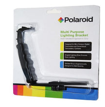 Load image into Gallery viewer, Polaroid Multi-Purpose Lighting Bracket (With 2 Shoe Mounts) With Molded Ergonomic Grip
