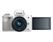 Load image into Gallery viewer, Canon EOS M50 Mirrorless Camera Kit w/EF-M15-45mm Lens and 4K Video (White) (Renewed)
