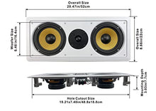 Load image into Gallery viewer, Acoustic Audio HD-6c Flush Mount Speakers Dual 6.5&quot; Woofers in Wall 6 Pack
