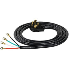 Load image into Gallery viewer, Certified Appliance Accessories 30-Amp Appliance Power Cord, 4 Prong Dryer Cord, 4 Color Coded Wires with Eyelet Connectors, 10ft, Copper Wire, 90-2028
