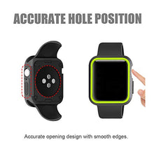 Load image into Gallery viewer, Silicone Sports Bumper Frame Protective Case Cover for Apple Watch Series 4 iWatch 44mm iWatch Soft Protector (Black Green)
