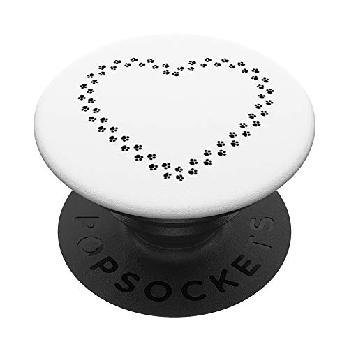 Cute Adorable Paw Print Heart Phone and Tablet Grip