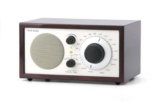 Tivoli Audio Platinum Series Model One AM-FM Table Radio, Dark Walnut/Beige (Discontinued by Manufacturer)