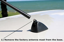 Load image into Gallery viewer, AntennaMastsRus - Functional Black Shark Fin Antenna is Compatible with Scion iQ (2012-2015)
