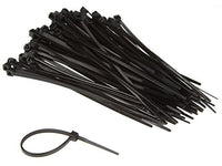 Perel ECTB100 2.5 m Nylon Cable Tie Set - Black
