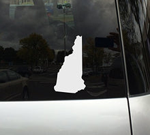 Load image into Gallery viewer, Applicable Pun New Hampshire State Shape - The Granite State - White Vinyl Decal Sticker for Car, MacBook, Laptop, Tablet and More (6 Inch)
