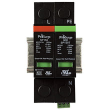 Load image into Gallery viewer, ASI ASISP150-PN UL 1449 4th Ed. DIN Rail Mounted Surge Protection Device, 2 Pole, 120 Vac, Pluggable MOV and GDT Module
