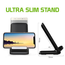 Load image into Gallery viewer, CELLET Slim Fast Wireless Charger 2 Coil Wireless Charging Stand with Quick Charge Capability for Samsung Galaxy S10 S10e S10+ S9 S9+ Note 9 8 5 iPhone 8 8Plus X XR XS XS MAX
