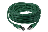 SF Cable Cat5e Shielded (STP) Ethernet Network Cable, 26AWG 4pair Stranded Copper Wire, RJ45 Plug, 350MHz, 50ft, Green
