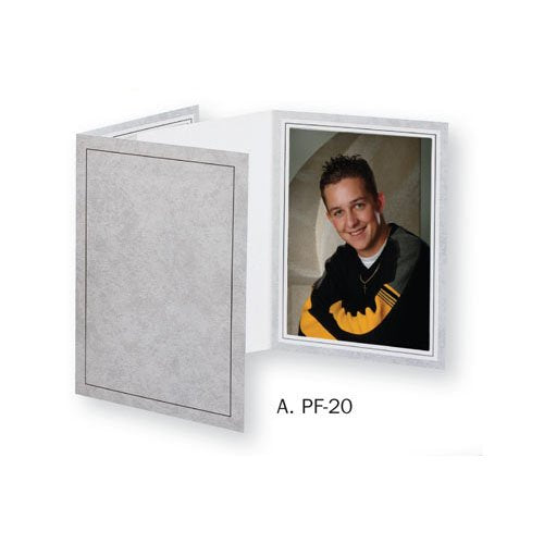 Cardboard Photo Folder for a 4x6 Photo (Pack 0f 50) Light Gray