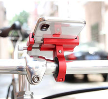 Load image into Gallery viewer, GUB G-81 Bicycle Phone Mount Stand 3.5-6.2inch Phone Metal MTB Bike Mobile Phone Handlebar Holder Mount  (Red)
