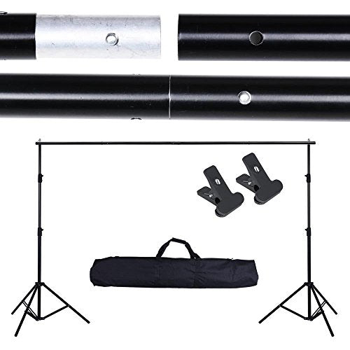 Professional 10Ft Studio Adjustable Background Support Stand Photo Backdrop Crossbar Kit Photography