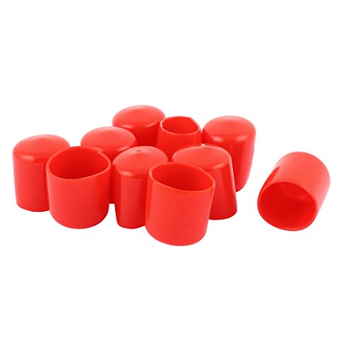 Aexit 10pcs 34mm Wiring & Connecting Inner Dia Vinyl End Cap Wire Cable Tube Heat-Shrink Tubing Cover Protector