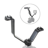 LS Photography Photo Studio Camera Triple Mount Cold Shoe V Mount Bracket for Video Lights and Camera Accessories, LGG652