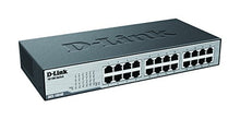 Load image into Gallery viewer, D Link Fast Ethernet Switch, 24 Port Unmanaged 10/100 Mbps Desktop Rackmount Network Internet Hub (D
