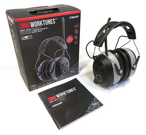3M Bluetooth WorkTunes AM FM MP3 Radio Headphones - Wireless Hearing Protector by The ROP Shop