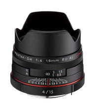 Load image into Gallery viewer, Pentax K-Mount HD DA 15mm f/4 ED AL 15-15mm Fixed Lens for Pentax KAF Cameras (Limited Black)
