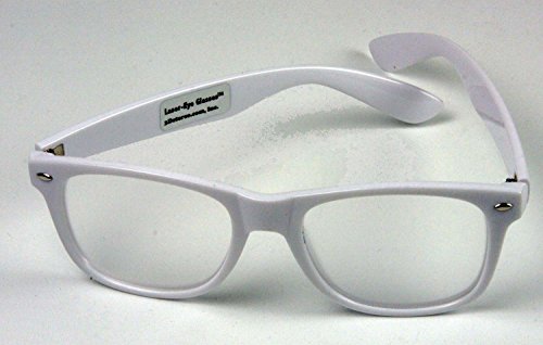 Fireworks Prism Diffraction WHITE Plastic Glasses - For Laser Shows, Raves - Laser-Eye Glasses(tm)
