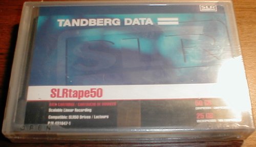 Tandberg Data SLR50 Tape Cartridge - SLR SLRtape50 - 25GB (Native) / 50GB (Compressed) - 431647