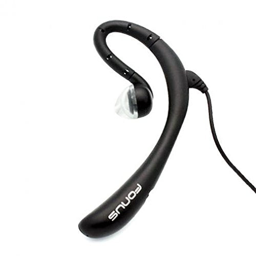 Wired Headset Mono Hands-Free Earphone 3.5mm Headphone w Boom Mic Single Earbud [Black] for AT&T ZTE Maven 2 - AT&T ZTE Prestige 2 - AT&T ZTE Warp 7 - Boost Mobile Alcatel Dawn