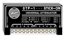 Load image into Gallery viewer, RADIO DESIGN LABS STP-1 RDL UNIVERSAL AUDIO ATTENUATOR, NUMBER OF CHANNELS: 2, APPLICATIONS: CONVERT 8 OHM, 25 V OR 70 V SPEAKER OUTPUT TO 600 OHM INPUT
