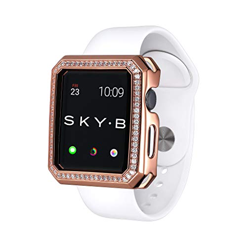 SKYB Deco Halo Rose Gold Protective Jewelry Case for Apple Watch Series 1, 2, 3, 4, 5 Devices - 42mm
