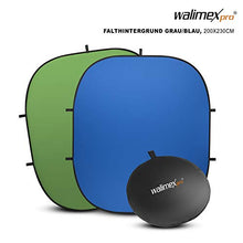 Load image into Gallery viewer, walimex Pro 200 x 230 Foldable Background - Blue/Green
