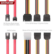 Load image into Gallery viewer, DATARAM 10 Pack 2X 2.5 Inch SSD to 3.5 Inch Internal Hard Disk Drive Mounting Kit Bracket (SATA Data Cables and Power Cables Included)

