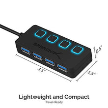 Load image into Gallery viewer, Sabrent 4 Port Usb 3.0 Hub With Individual Led Power Switches (Hb Um43)
